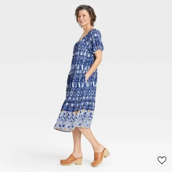 Knox Rose Tiered Boho Dress NWT XS - Picture 9 of 11